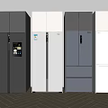 Modern Refrigerators In Black Silver Gray White With Multiple Door Styles For Modern Kitchens