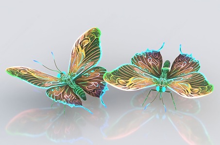 Modern Butterfly 3d model