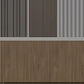 Modern Wall Paneling With Wooden Texture Vertical Grooves And Various Tones