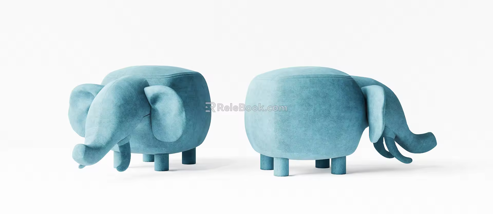 modern sofa stool elephant sofa stool 3d model