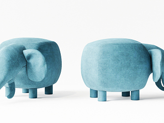 modern sofa stool elephant sofa stool 3d model