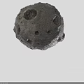 Natural Porous Wood Stone Sphere With Surface Holes And Rough Texture