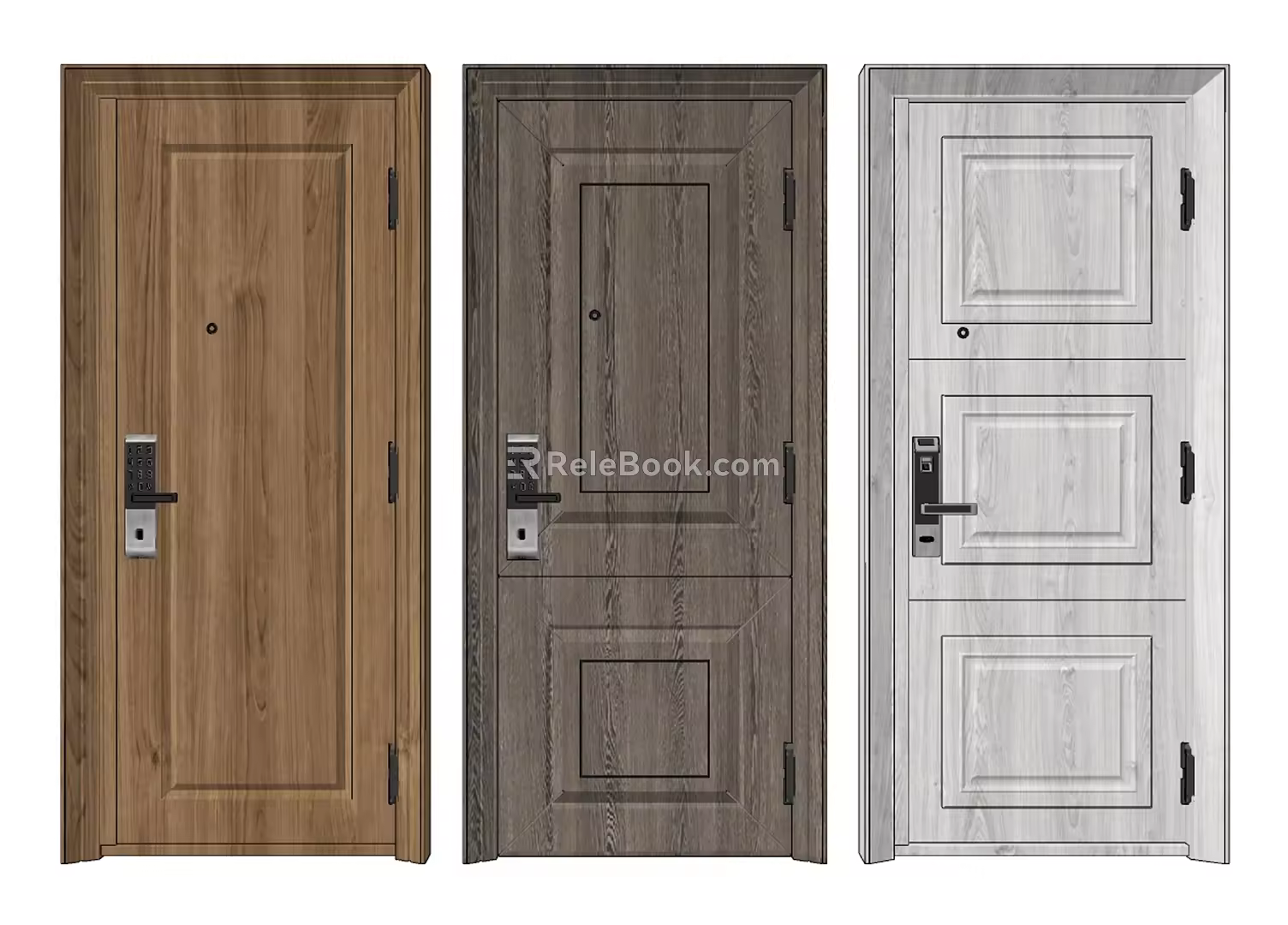 Simple European Password Door Classical Password Door Security Door 3d model