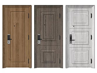 Simple European Password Door Classical Password Door Security Door 3d model