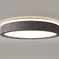 Modern Round Gray Ceiling Lights With Sleek Design And Even Illumination Double 3d model