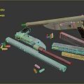 Chrome Firearms Collection Including Revolver Semi Automatic Pistol Bullets And Magazines