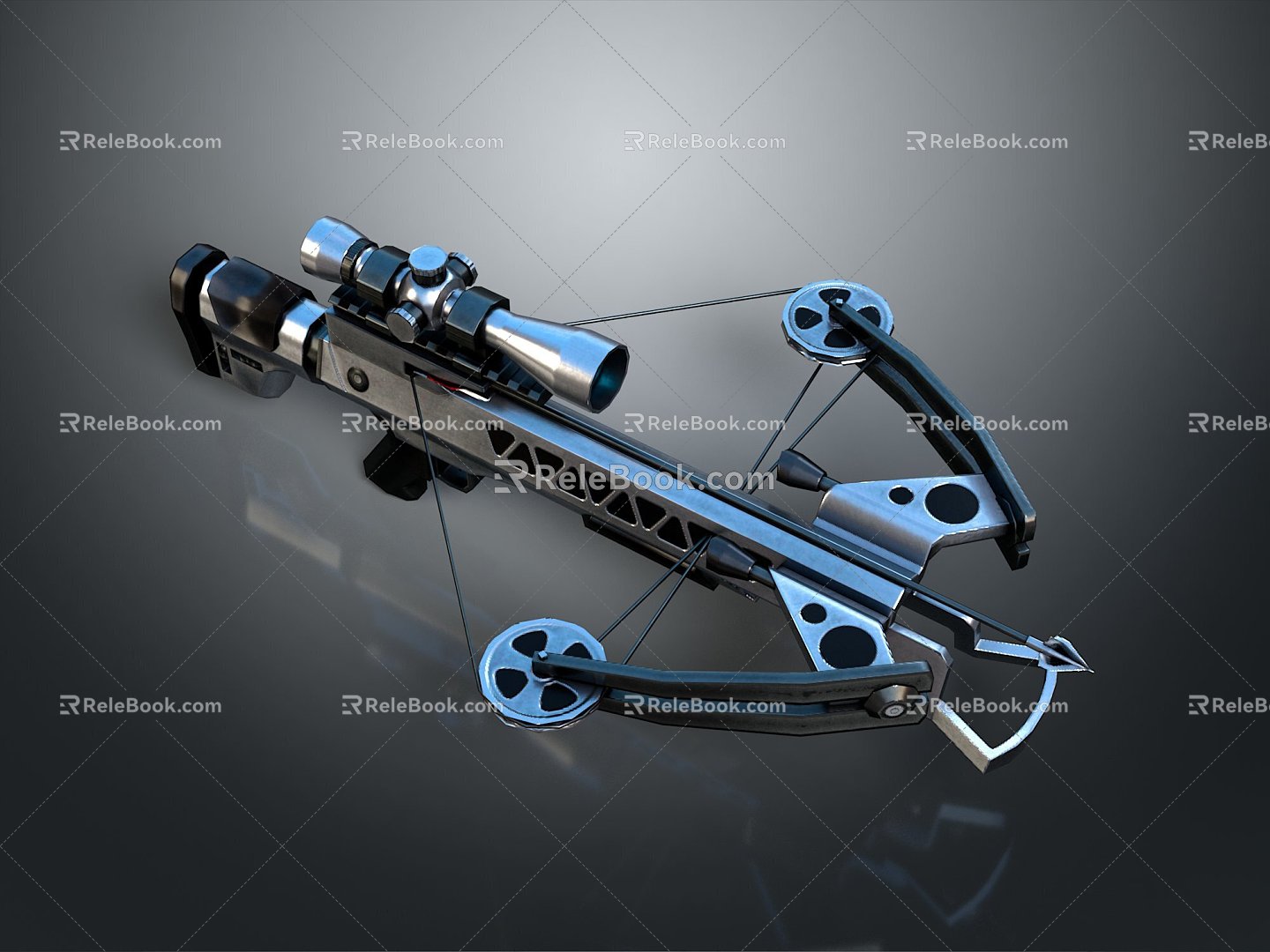 Crossbow Crossbow Crossbow Crossbow Mechanical Crossbow Shift Bow and Arrow Shoot Far Equipment Weapons High-tech Crossbow 3d model