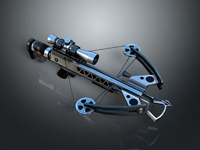 Crossbow Mechanical Crossbow Shift Bow and Arrow Shoot Far Equipment Weapons High-tech Crossbow 3d model