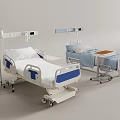 Modern Medical Beds with IV Poles Mobile Design for Hospital Patient Care