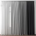 Elegant Sheer Curtains In White Grey And Black Tones For Modern Home Decor