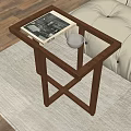 Modern Side Corner Shelf 3d model