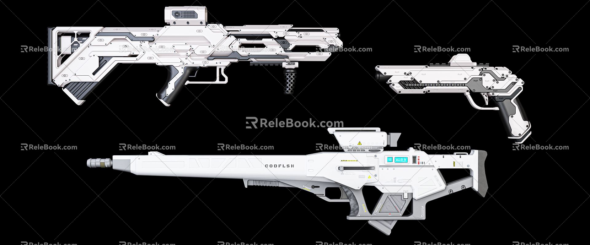 modern guns science fiction firearms model