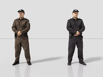 Security Police Plainclothes Civilian Police 3d model