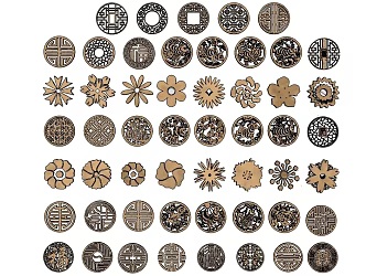 Style Carved Door and Window Carved Decorative Line 3d model