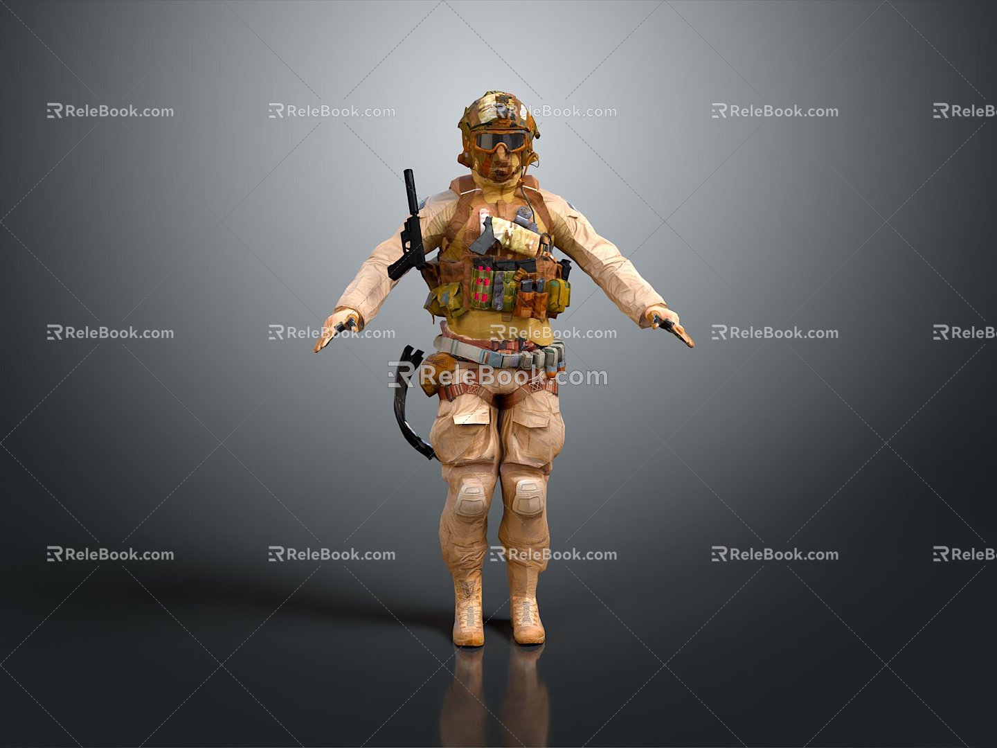 Special Forces Special Forces Special Army Special Warriors Rapid Reaction Force Soldiers Warriors 3d model