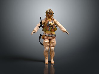 Special Forces Special Forces Special Army Special Warriors Rapid Reaction Force Soldiers Warriors 3d model