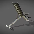 Black Fitness Bench With FIT Logo Silver Frame And Adjustable Design For Home Gym