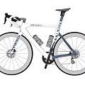 White Modern Road Bicycle With Sleek Aerodynamic Frame And Lightweight Wheels 3d model
