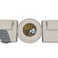 Modern Casual Sofa Combination Sofa 3d model
