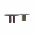 Modern Round Tables Featuring Marble Tabletop And Metal Base Various Designs 3d model