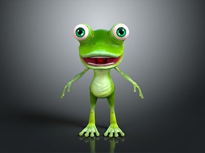 Frog Poison Frog Game Frog Reptile Cold Blooded Animal Reptile 3d model