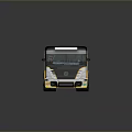 Racing Truck With Black White Yellow Livery Team Spirit Logo And Sporty Design