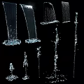 Garden Water Features With Various Water Jets And Splashing Effects For Outdoor Decor