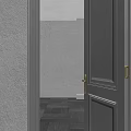 Black Decorative Cabinets With Glass Doors Gold Handles Multiple Shelves And Classic Elegant Design