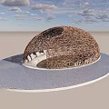 Modern Pavilion Rest Rattan Pavilion 3d model