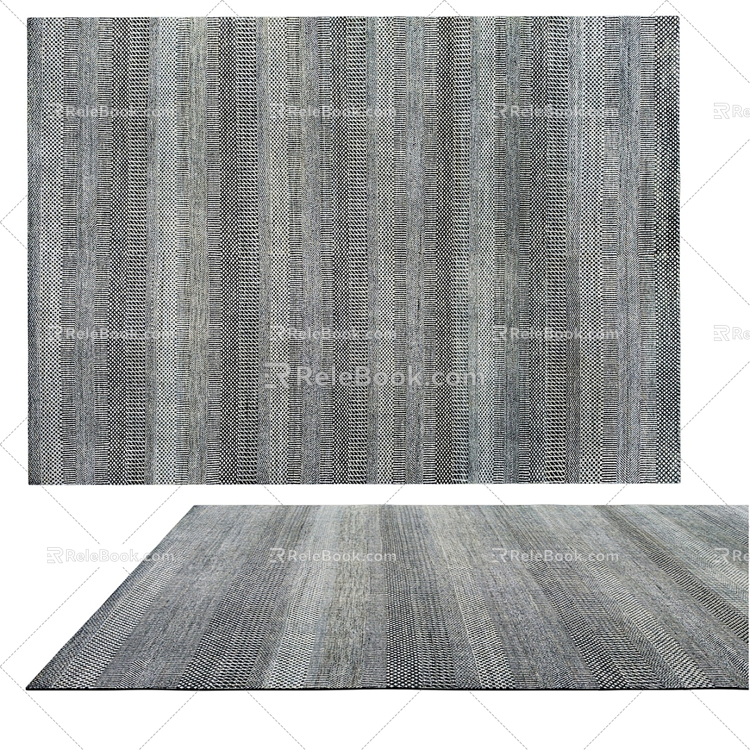 modern carpet square carpet 3d model