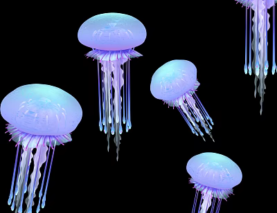 modern jellyfish 3d model modern jellyfish 3d model