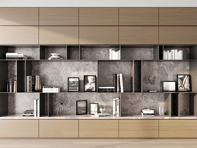 Modern bookcase model