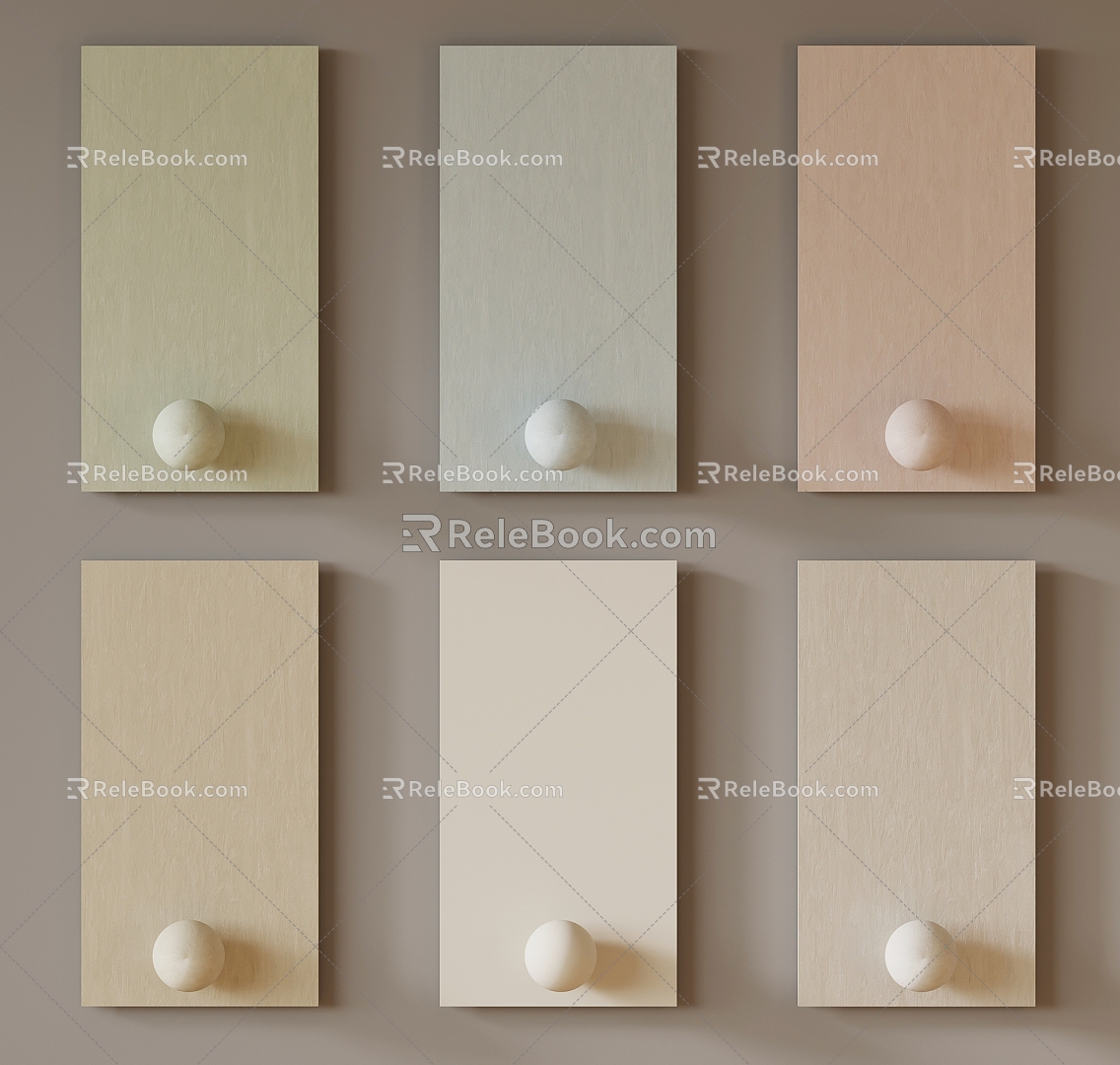 Modern micro-cement wall art paint real stone paint wall cement paint texture paint 3d model