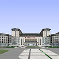 Modern Architectural Complex With Multiple High Rise Buildings And Surrounding Green Spaces