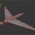 White Spacecraft Model With Long Wings And Aerodynamic Design For Space Exploration