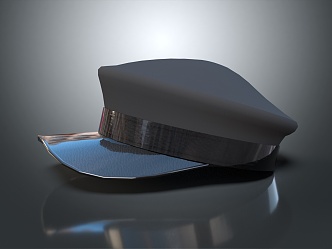 modern hat military cap police cap officer cap general cap 3d model