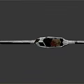 Handcrafted Decorative Axe With Intricate Metal Head And Wooden Handle