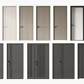 Various Modern Hinged Doors With Different Colors And Wooden Glass Panel Designs