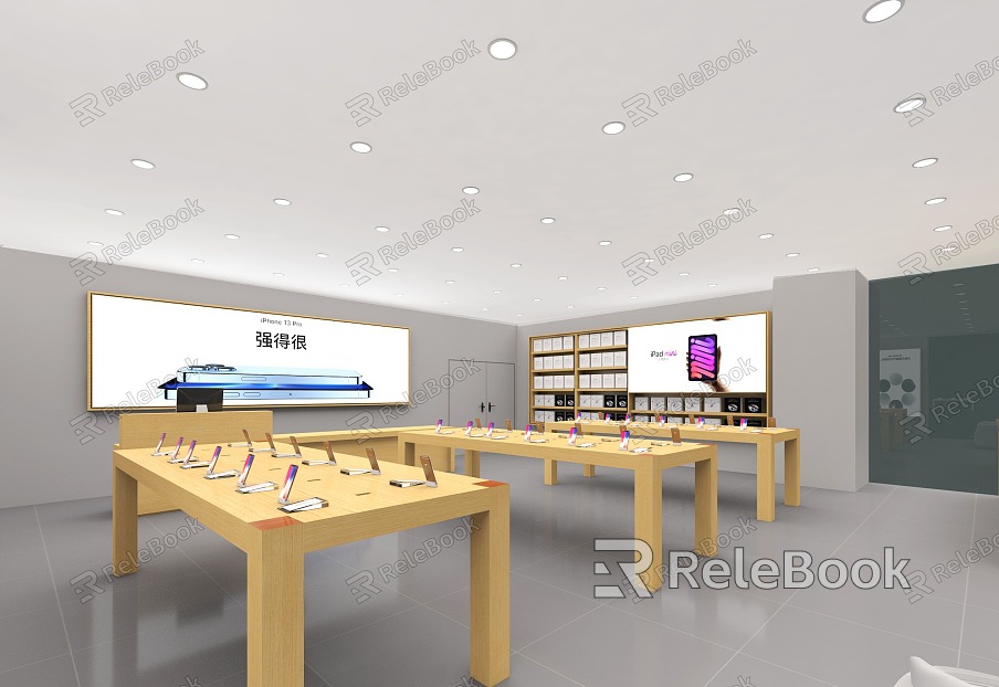 Modern Mobile Phone Store Smart Phone Experience Hall Mobile Phone Table model