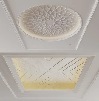 European-style ceiling 3d model