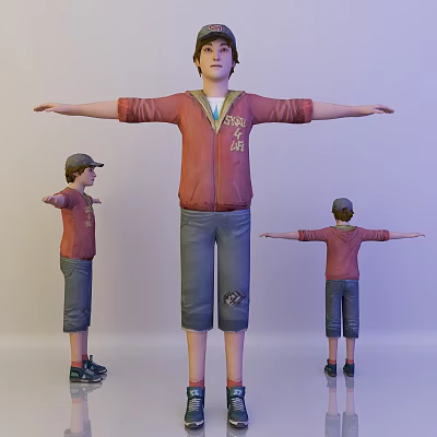 Modern Man Little Boy 3d model Modern Man Little Boy 3d model