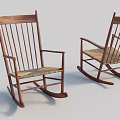 Elegant Wooden Dining Chairs with Wicker Seats Armrests and Traditional Design