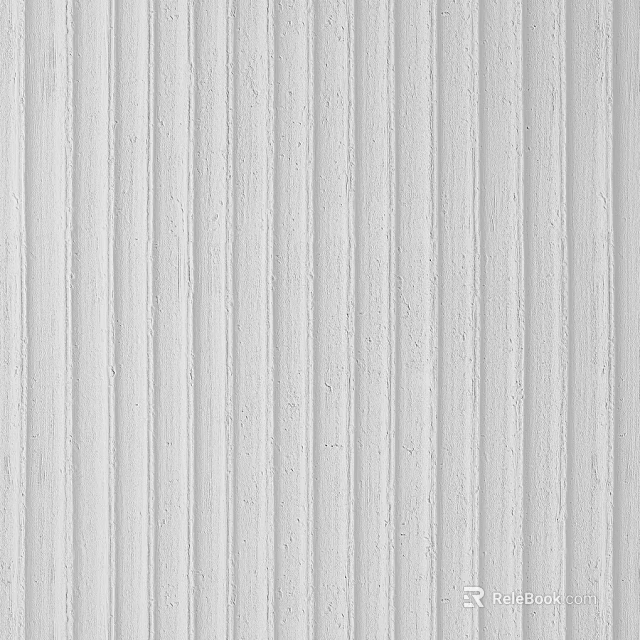 Textured White Wall With Vertical Stripes For Modern Interior Design 3d model 