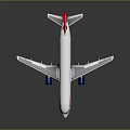 Detailed British Airways Airplane Model With White Body Red Blue Tail On Dark Background