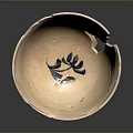 Artistic Sculpture Carving On Ceramic Bowl With Blue And White Floral Patterns