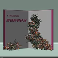 XINLONG Spring Farming Plan Display Board With Pink Border And Flowers