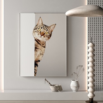 Modern Animal Painting Decorative Painting 3d model