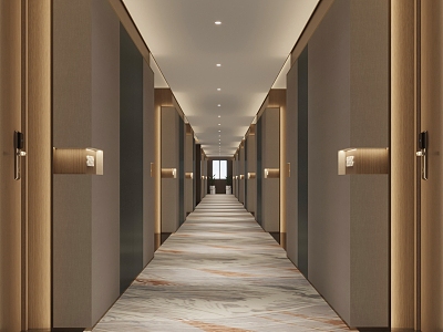 Modern Hotel Away 3d model