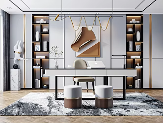 Light Luxury Study 3d model