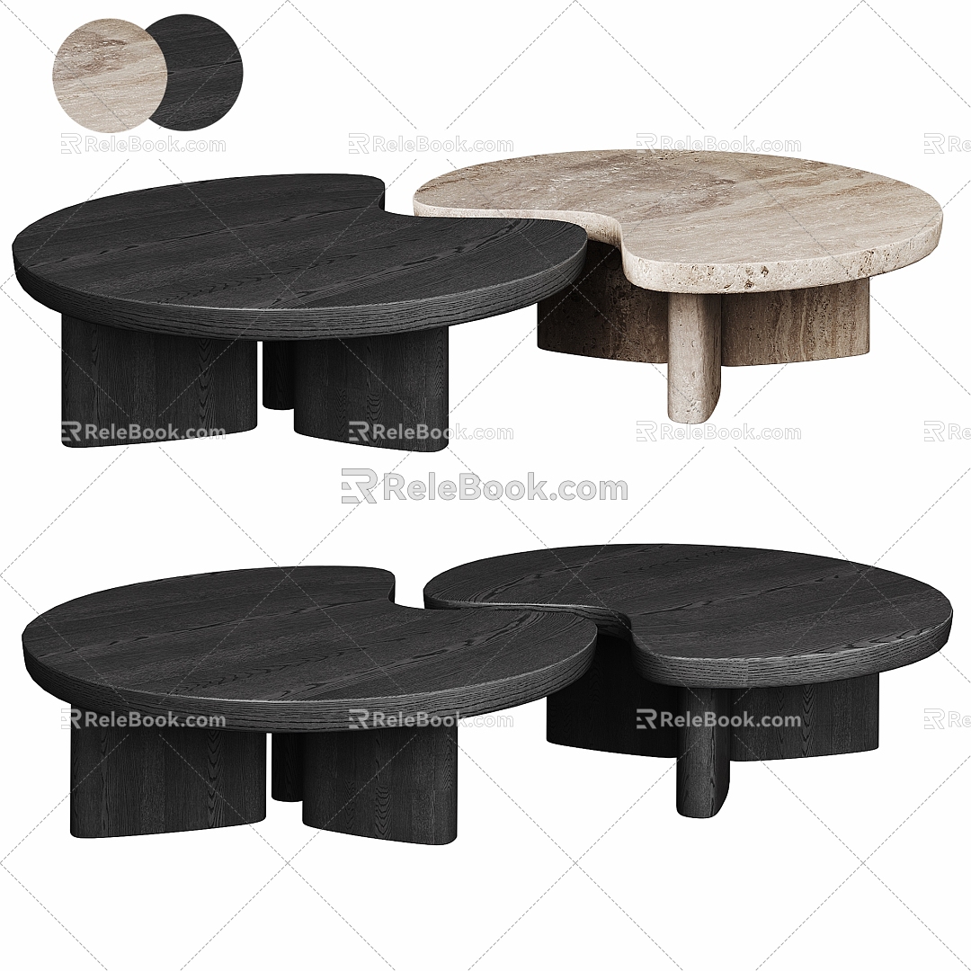 Modern living room coffee table 3d model